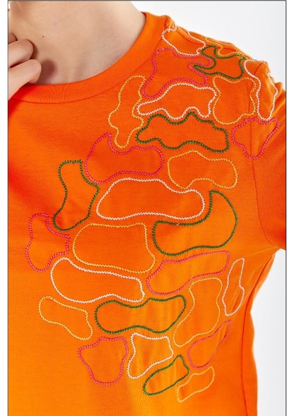 6053 Ipeksi Göğüs Kısmı Omuza Kadar Nakışlı Sweat Qys Sweat 6053 #23-05# fırsatları