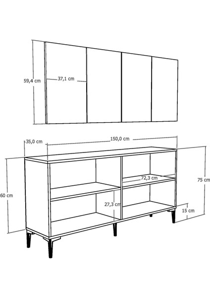 Orionct (KB150) Konsol Antrasit-Altın indirimleri