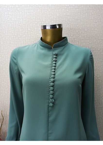 Qys 1010 Önü Düğmeli Gömlek #22-05# modelleri