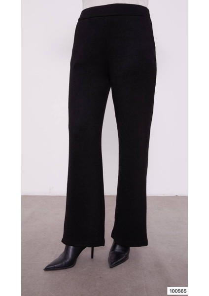 100565 Ceketli Takım Önü Çift Düğmeli Krauze Yaka Şerit Detaylı Çift Cepli Pantolonun Beli Lastikli Bol Paça Spor Şık Ceketli Takım fırsatları