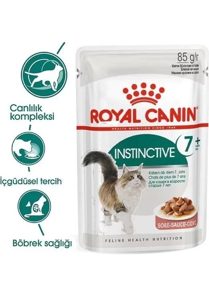 Royal Canin Instinctive +7 Pouch Yaşlı Konserve Kedi Maması 85 gr fiyatları