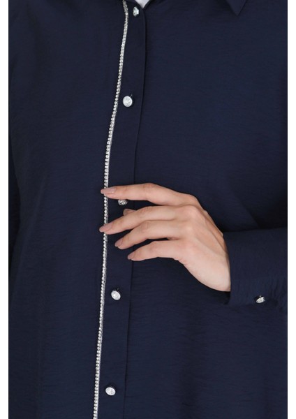 Taş Detaylı Tunik Lacivert - 27432 fırsatları