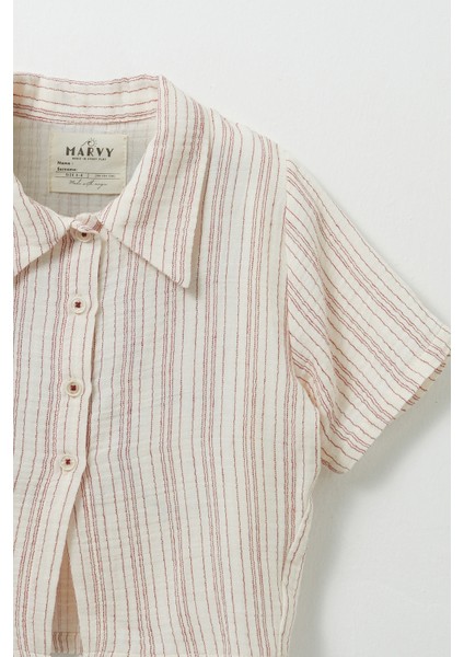 Rubby Çizgili Müslin Gömlek fiyatları