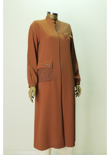 5006 Önü Fermuarlı Omzu ve Cebi Taş Detaylı Kol Ucu Lastikli Hakim Yaka Kap Qys Kap 5006 #G23-04# fiyatları