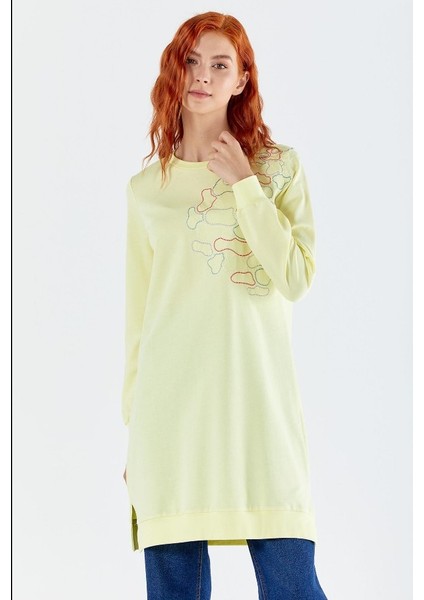 6053 Ipeksi Göğüs Kısmı Omuza Kadar Nakışlı Sweat Qys Sweat 6053 #23-05# indirimleri