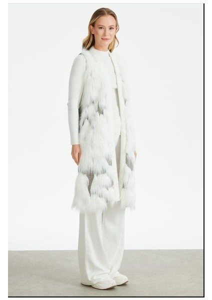 7815 Kürklü Yelek Qks Yelek 7815 #23-123 modelleri