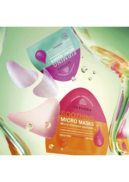 Micro-Masks – Ultra Ince Hidrojel Maske Sıkılaştırıcılar - Kırmızı Meyve Özü (3 Adet) modelleri