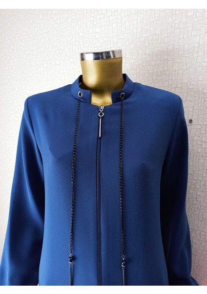 1001 Yakası Zincir Detaylı Hakim Yaka Ferace Qys 1001 Ferace #22-02# modelleri