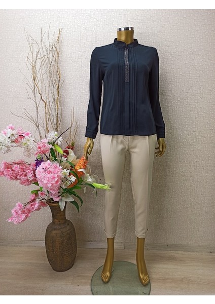 Qys 1044 Bsn Taşlı Gömlek #22-05#