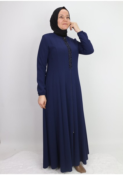 4041 Mevlana Model Önü Taş Detaylı Sıfır Yaka Ferace Qys 4041 Ferace #23-01# fiyatları