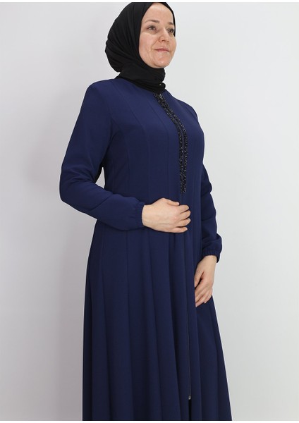 4041 Mevlana Model Önü Taş Detaylı Sıfır Yaka Ferace Qys 4041 Ferace #23-01# fırsatları