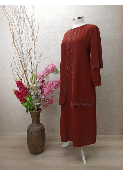 Qys 4031 Taşlı Lazer Elbise #22-05# fiyatları