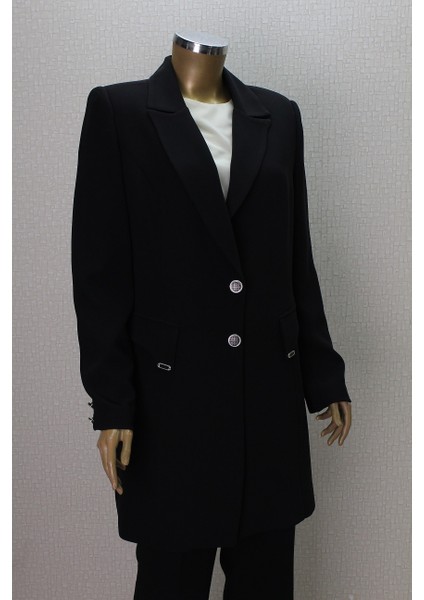 7032 Ceket Önden Çüft Düğmeli Iç Bluz Sıfır Koluu Pantolonun Blei Yarım Lastikli 3 Lü Takım Qys Takım #24-033 fiyatları