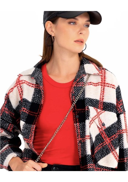 Oduncu Gömlek Ekose Desenli Oversize Cep Detaylı Qks Günlük Gömlek 221201039 #22-12# indirimleri