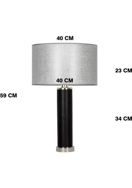 Siyah Ahşap Lake Los Angeles Abajur fırsatları