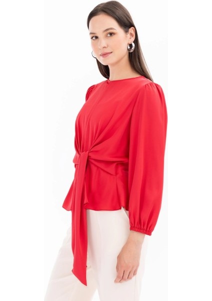 10013 Önü Bağlamalı Şık Bluz Qys Bluz #24-05# fiyatları