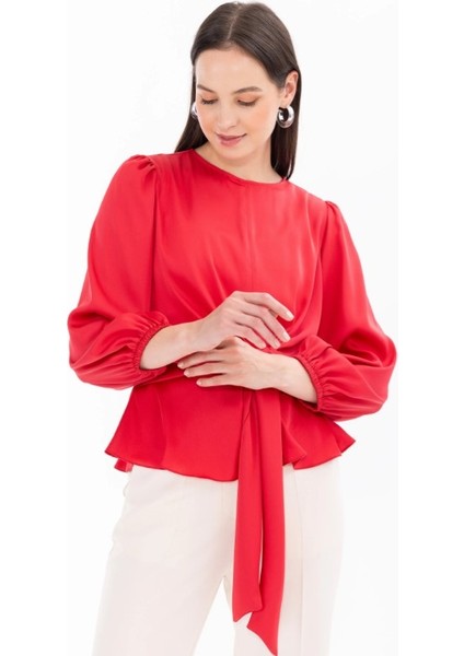 10013 Önü Bağlamalı Şık Bluz Qys Bluz #24-05# modelleri