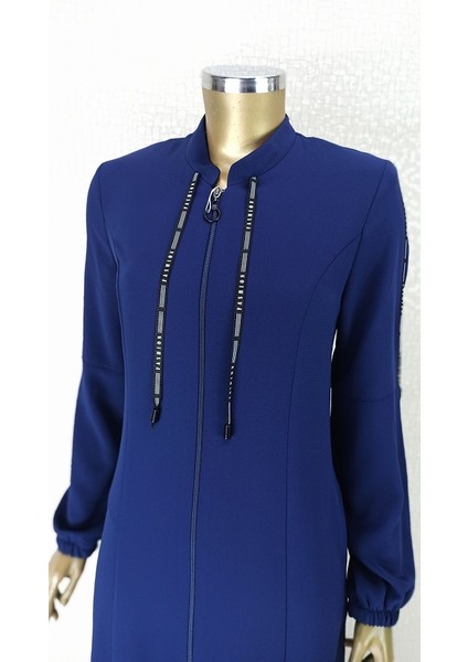 4057 Kolları Yazı Şeritli Kol Ucu Lastikli Hakim Yaka Ferace Qys 4057 Ferace #23-01# modelleri