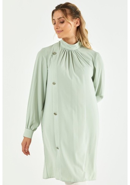91008 Yandan Düğme Detaylı Tunik Qks Tunik #22-12# fiyatları