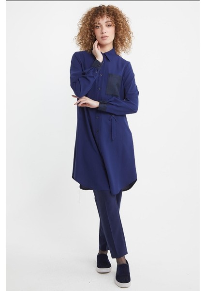 Ekose Aplike Cepli Tunik Qks 61112 Tunik 322-10# modelleri