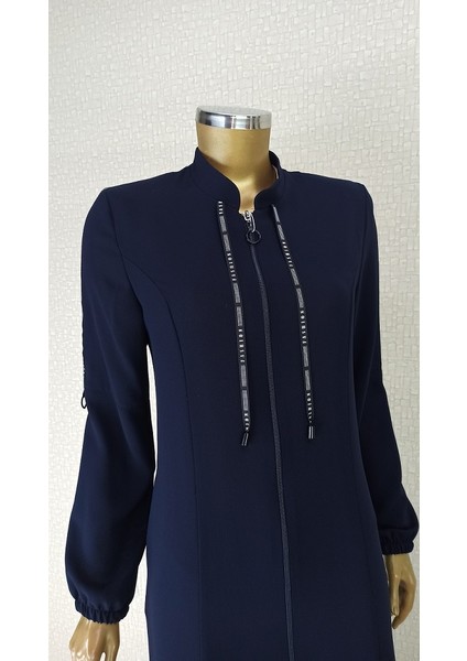 4057 Kolları Yazı Şeritli Kol Ucu Lastikli Hakim Yaka Ferace Qys 4057 Ferace #23-01# fiyatları