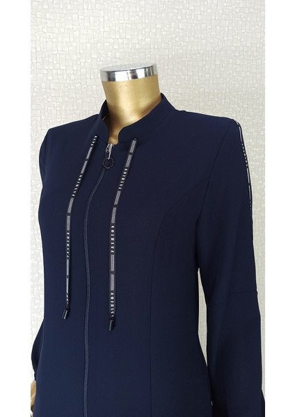 4057 Kolları Yazı Şeritli Kol Ucu Lastikli Hakim Yaka Ferace Qys 4057 Ferace #23-01# modelleri