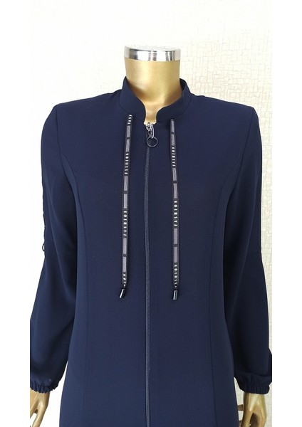 4057 Kolları Yazı Şeritli Kol Ucu Lastikli Hakim Yaka Ferace Qys 4057 Ferace #23-01# fırsatları