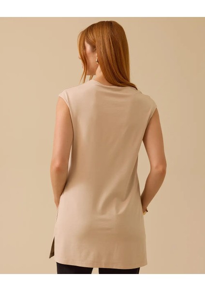 1001 Sıfır Yaka Sıfır Kol Kolsuz T-Shirt #03-25# fiyatları