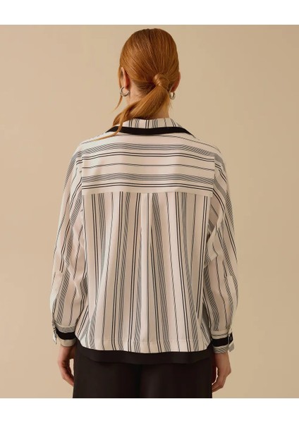 1005 Önden Düğmeli Kol Ucu Manşetli Günlük Gömlek 10002421511005 #06-25# fiyatları