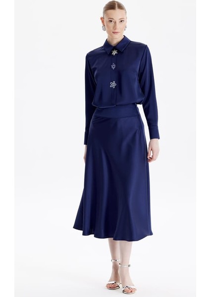 1781 Takım Saten Etekli Takım Qys Takım 1781 #24-06#