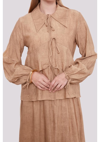 131020 Etekli Takım Önü Bağlamalı ve Çıtçıtlı Kol Ucu Bağlamalı Spor Şık Etekli Takım #04-25# modelleri