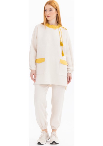 1002 Aksesuasrlı Sweatshirt 11242101501002 Qys Aksesuarlı Sweatshir #24-07#