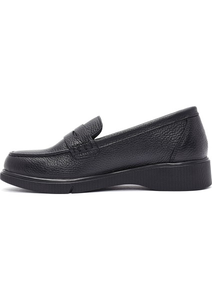 Kadın Siyah Deri Comfort Loafer 25AFD1503FT fiyatları