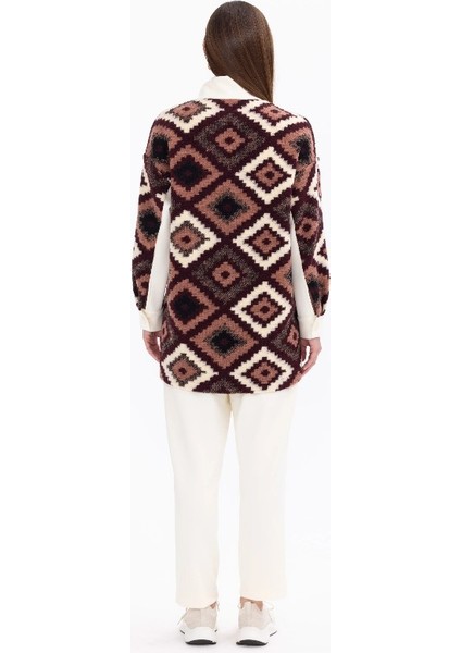 1078 Etnik Desen Detaylı Hakim Yakalı Örme Kumaş Tunik Günlük Tnik 11231304201078 Qks Günlük Tunik #23-10# fırsatları