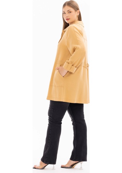 4006 Günlük Kap Önü Düğmeli Yaka Detaylı Güpürlü Günlük Kap Qys Günlük Kap 10002412514006 #24-07# modelleri