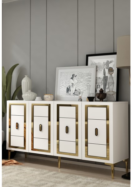 Orionct (KB150) Konsol Beyaz-Altın fiyatları