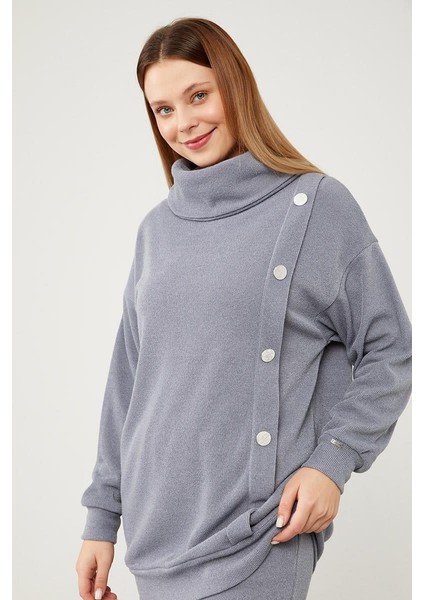 210067 Tunik Yandan Patlı Selanik Kumaş Qks modelleri