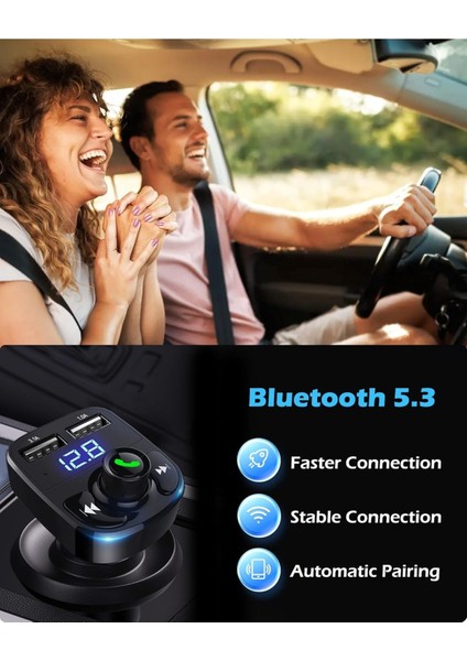 Çakmaklık Girişli X8 Bluetooth Araç Kiti Şarj Cihazı Araç Fm Transmitter USB Mp3 Sd Kart Müzik Çalar modelleri