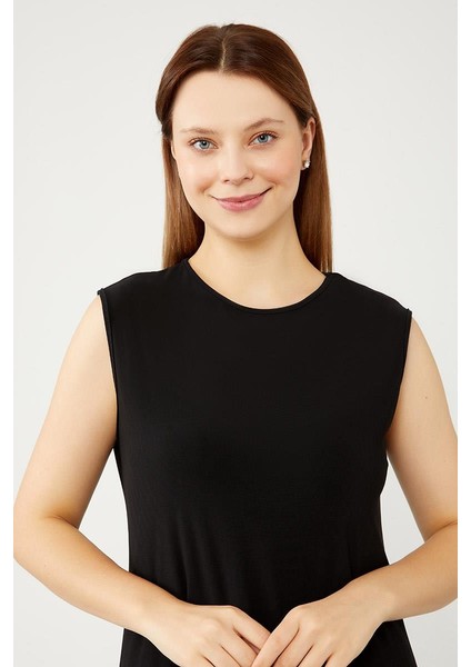 330032 Sıfır Yaka Sıfır Kol Sandy Içlik Elbise #02-25# fırsatları