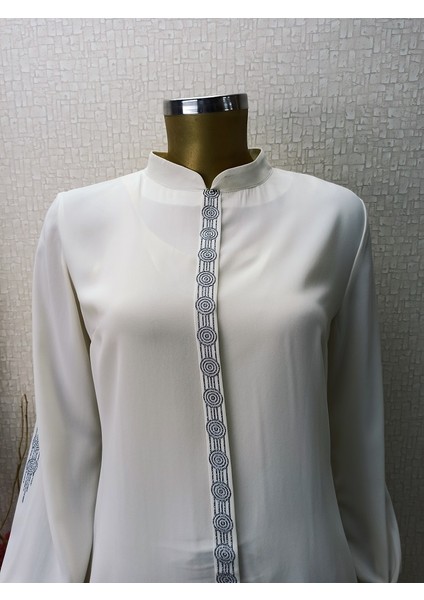 Qys 1038 Simli Baskılı Gömlek #22-05# modelleri