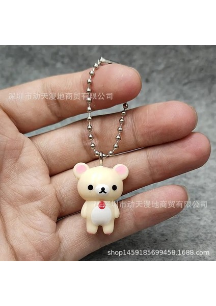 Rilakkuma Anahtar Zinciri Çift Rahat Ayı Sevimli Anahtarlıklar Yeni Çanta Araba Anahtarları Yüzük Kolye Dekor Çocuk Oyuncakları En Iyi Arkadaş Renk: 4 (Yurt Dışından)