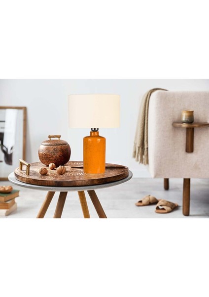 Delhi Turuncu Seramik Abajur fırsatları