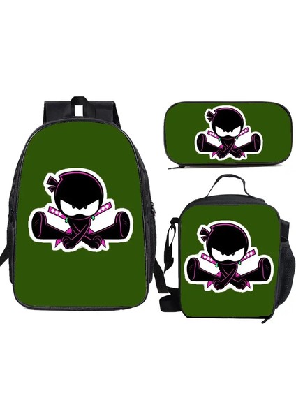 Ninja Kidz 3-Pcs Set Çocuk Okulu Sırt Çantası Omuz Çantası Kalem Çantaları ile Erkek Kızlar Için Okul Torbaları En Iyi Hediye Rolor: 8 (Yurt Dışından)