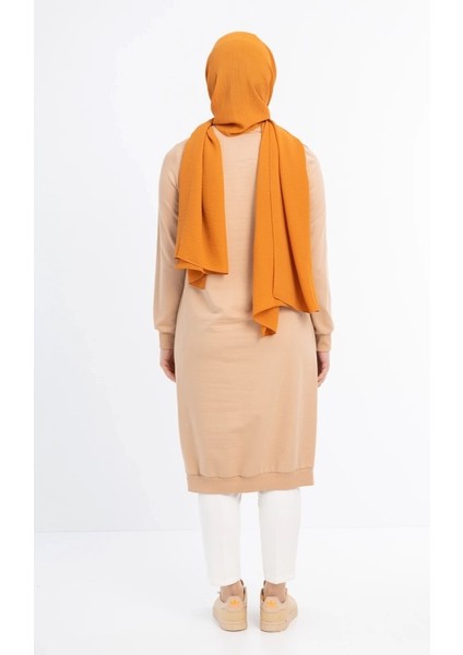 1502 Göğüsü Boncuk ve Pul Detaylı Iki Iplik Uzun Sweat Qys Iki Iplik Sweat 1503 #23-05# fırsatları