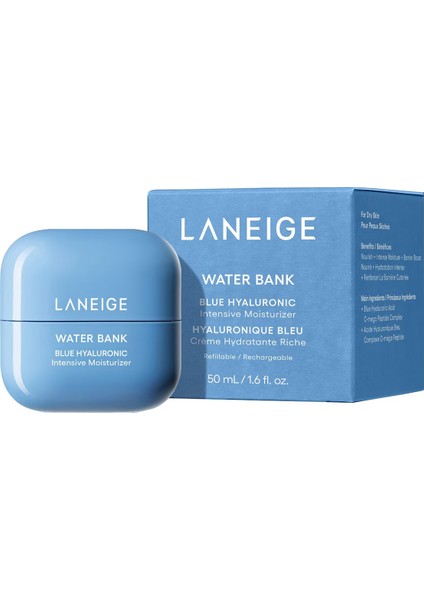 Water Bank Intensive Moisturizer - Zengin Nemlendirici Krem Refil (50 Ml) fiyatları