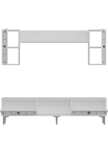 Orionct Tv Ünitesi Takımı Beyaz-Gümüş indirimleri