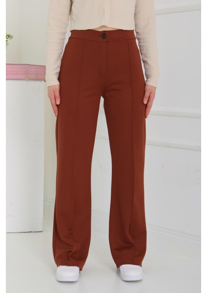 Şerit Detaylı Spor Pantolon Kahve - 27084 fırsatları
