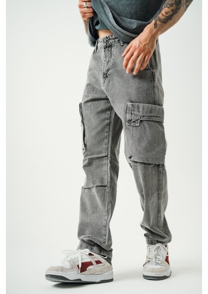 Gri Baggy Kargo Pantolon fırsatları