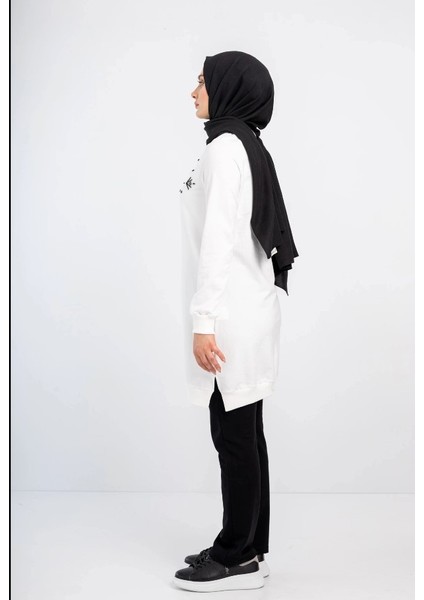 1503 Göğüs ve Bel Taş Işlemeli ve Boncuk Detaylı 2 Iplik Sweat Qys Sweat 1503 #23-05# fiyatları