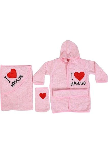 Pamuk Bebek Çocuk Bornoz Havlu Takımı Set